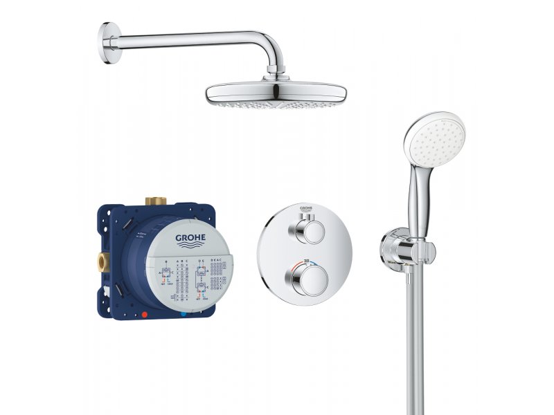 Купить Душевой комплект Grohe Grohtherm 34727000 с внутренней частью (термостатом)