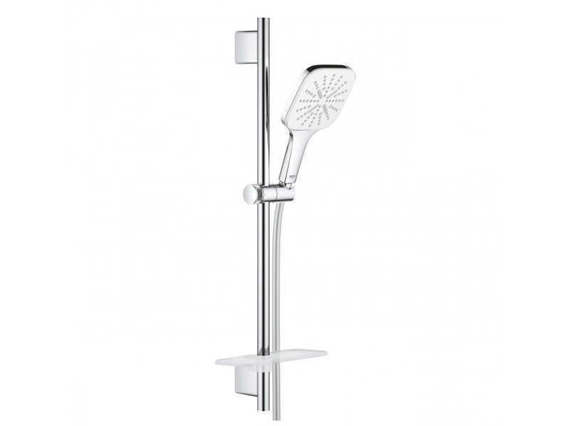 Купить Душевой гарнитур Grohe Rainshower SmartActive 130 Cube, 26584LS0, белая луна
