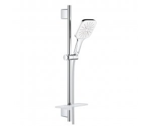 Душевой гарнитур Grohe Rainshower SmartActive 130 Cube, 26584LS0, белая луна