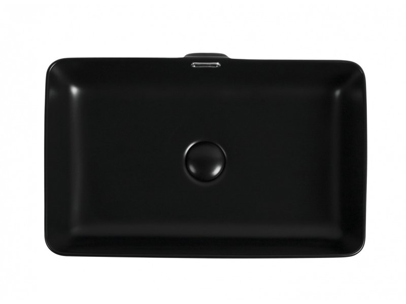 Купить Раковина Aquanet Perfect-3-MB 55 x 35 x 14 см, накладная, черный матовый, 273676