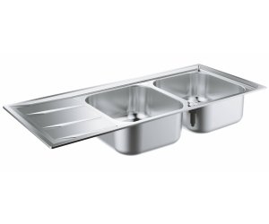 Мойка Grohe K400 из нержавеющей стали с корзинчатым вентилем, 31587SD0, левая/правая