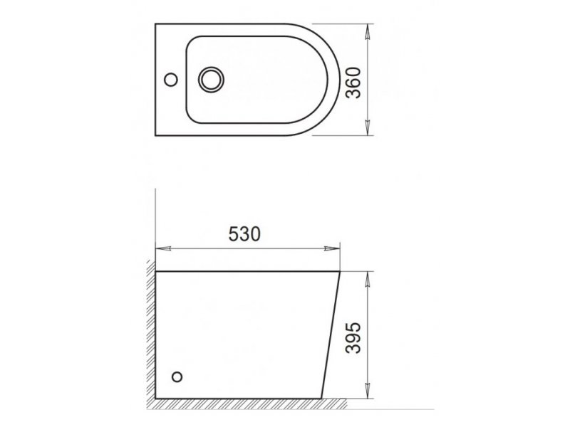 Купить Напольное биде BelBagno Flay-R, белое, BB1003B