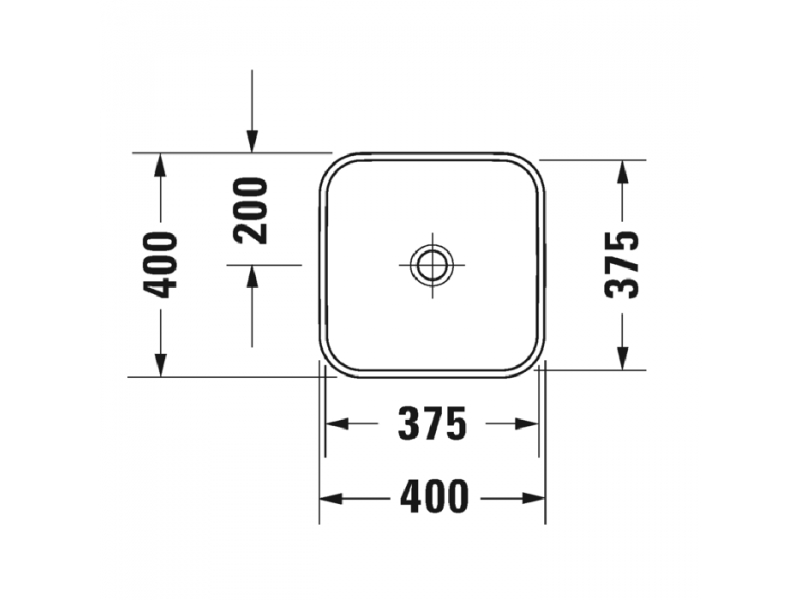 Купить Раковина Duravit Happy D.2 Plus 23594013001 40 x 40 см, покрытие WG, антрацит матовый