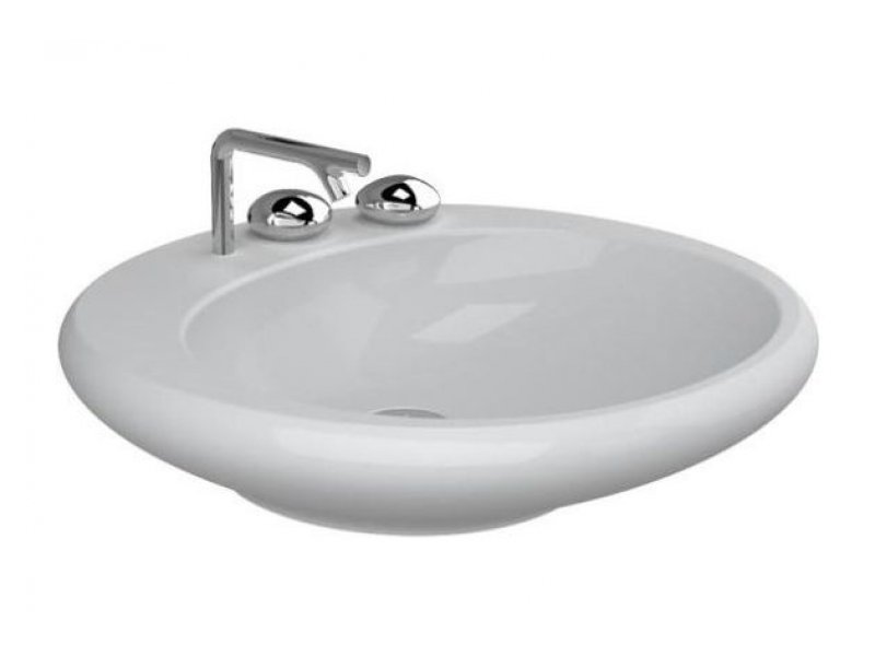 Купить Раковина Vitra Istanbul 4279B003-0871 60 см с 3 отверстиями, цвет белый