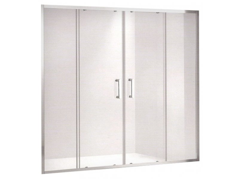 Купить Шторка на ванну Gemy Victoria S30193B 160 x 140 см, раздвижная, стекло прозрачное, хром