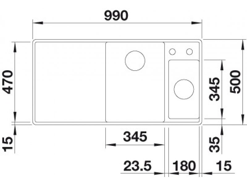 Купить Мойка Blanco Axia 6 S-F 523490, темная скала
