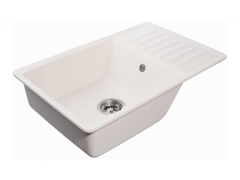 Купить Кухонная мойка GranFest Quarz Z 72, 75.2 x 47.5 см, белый