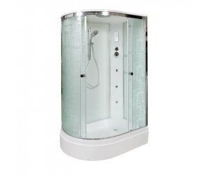 Душевая кабина Deto Em EM2712 L/R гм-эл 120 x 80 см, с крышей, с электрикой, с гидромассажем