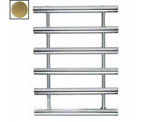 Полотенцесушитель водяной Margaroli Orizzonti 1-442/6 1442100066OB, высота 80 см, ширина 120 см, старая бронза