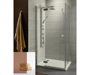 Душевой уголок Radaway Almatea KDJ 80 х 90 х 195 см, стекло коричневое, профиль хром, L/R