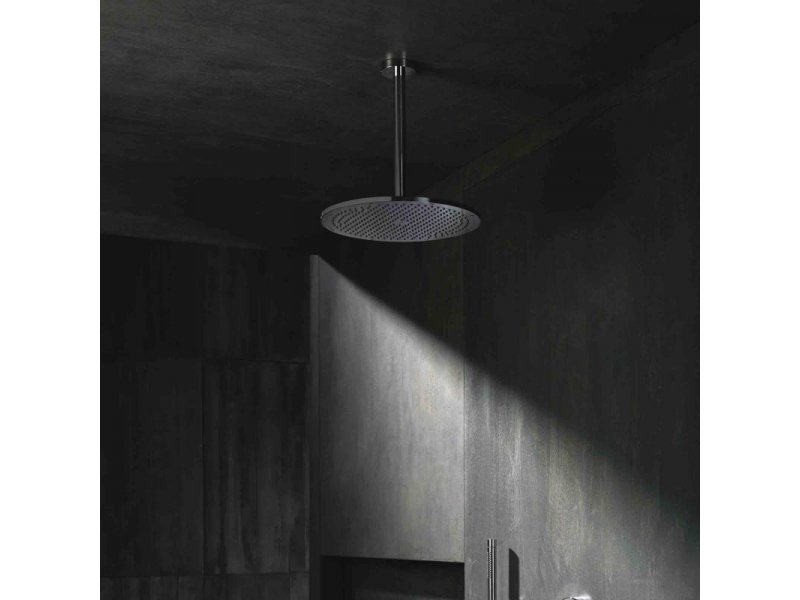 Купить Верхний душ Axor ShowerSolutions 26035820, 35,5x35,5 см, 1 режим струи, с держателем, шлифованный никель