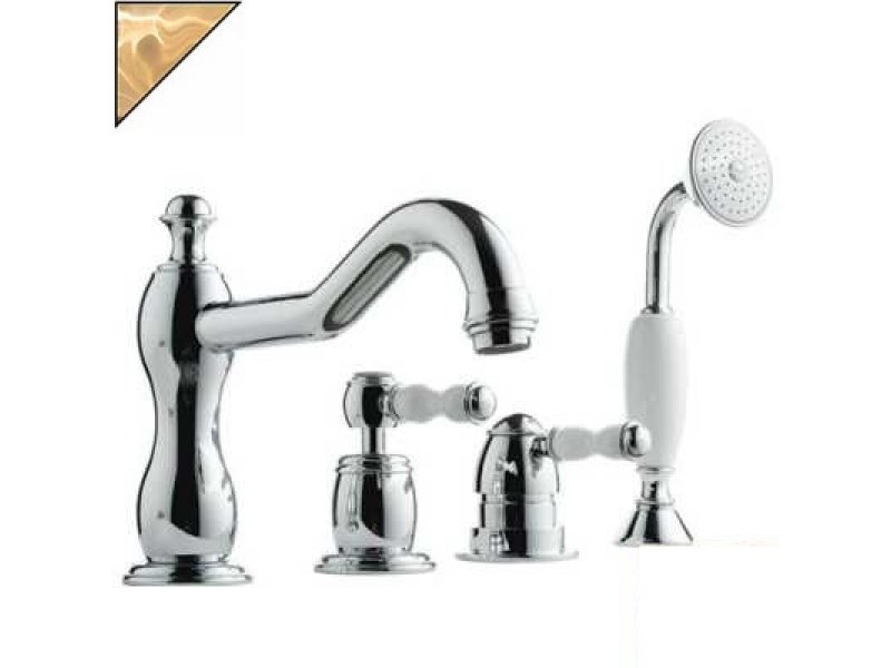 Купить Смеситель Bandini Antico 5166400ZZ0G для ванны/душа, цирконий/ручка керамическая Antico