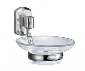 Мыльница стеклянная с держателем WasserKRAFT 3029