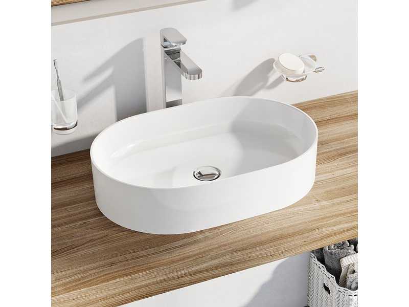 Купить Раковина Ravak Ceramic Slim O, 55 х 37 см, цвет белый, XJX01155001