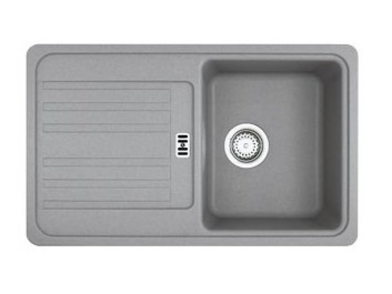 Купить Мойка Franke EUROFORM EFG 614-78, 114.0185.136, гранит, установка сверху, оборачиваемая, цвет графит, 78*47,5 см