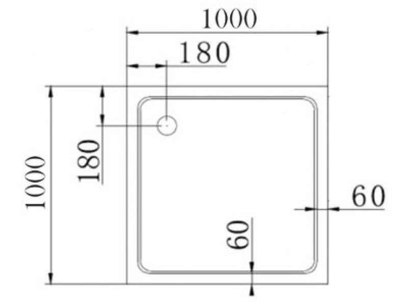 Купить Поддон акриловый Cezares TRAY-A-A-100-15-W0, без сифона