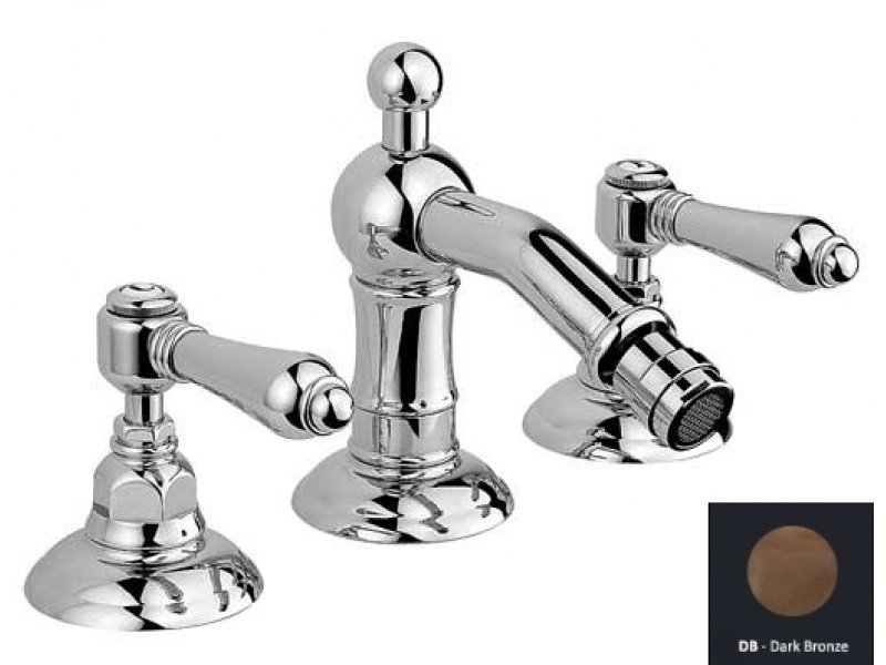 Купить Смеситель Nicolazzi Dames Anglaises 1415DB18 для биде, темная бронза, ручки Dames Anglaises