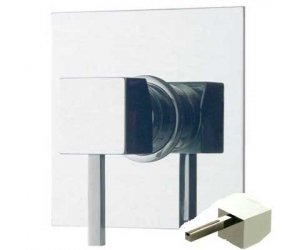 Смеситель Bandini Ice Cube 2 754120PN00LR для душа, никель/ручка белый дуб