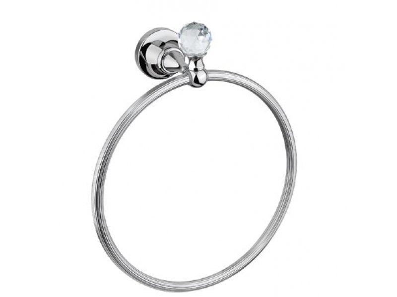 Купить Полотенцедержатель кольцо Cezares Olimp RN-02-Sw цвет бронза, ручки Swarovski
