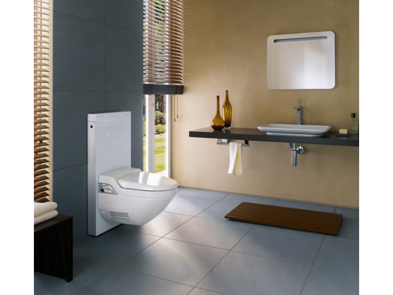 Купить Электронный унитаз Geberit AquaClean 8000 plus 180.100.11.1 подвесной с функцией биде