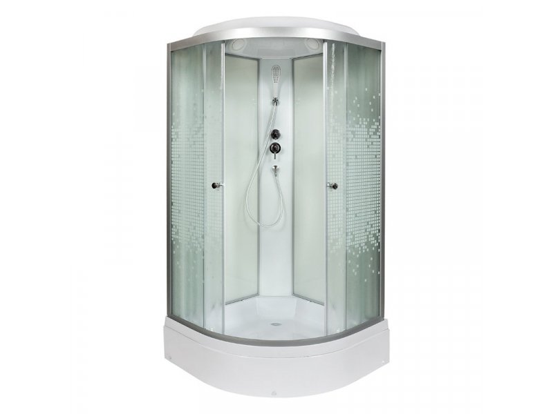Купить Душевая кабина Deto L 790 стандартная 90 x 90 см, с крышей