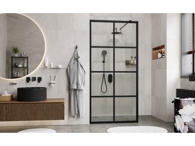 Душевая перегородка WasserKraft Glan, 120 x 200 см, 66W40