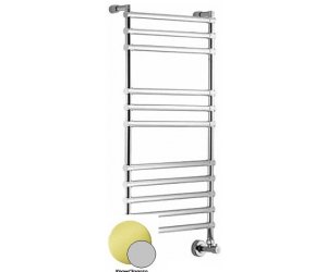 Полотенцесушитель водяной Margaroli Sole 464-11 4644711CGN, высота 107.6 см, ширина 53 см, хром/золото