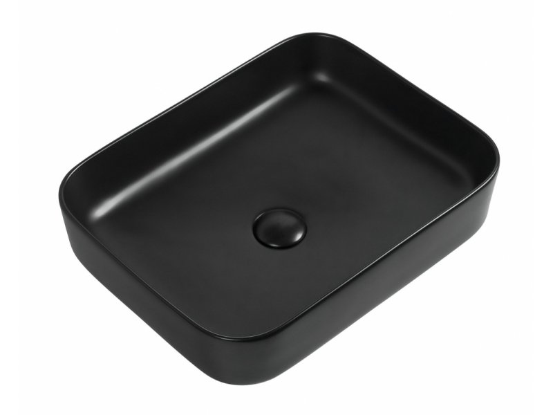 Купить Раковина Aquanet Soul-1-MB 50 x 40 x 13.5 см, накладная, черный, 245833