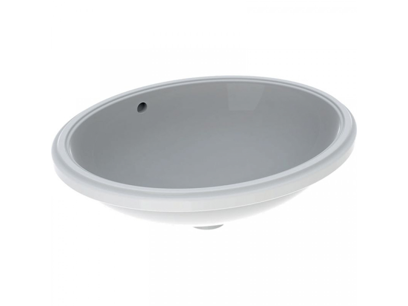 Купить Раковина Geberit Variform 500.752.01.2 50 x 40 см овальная, встраиваемая снизу, с переливом