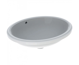 Раковина Geberit Variform 500.752.01.2 50 x 40 см овальная, встраиваемая снизу, с переливом