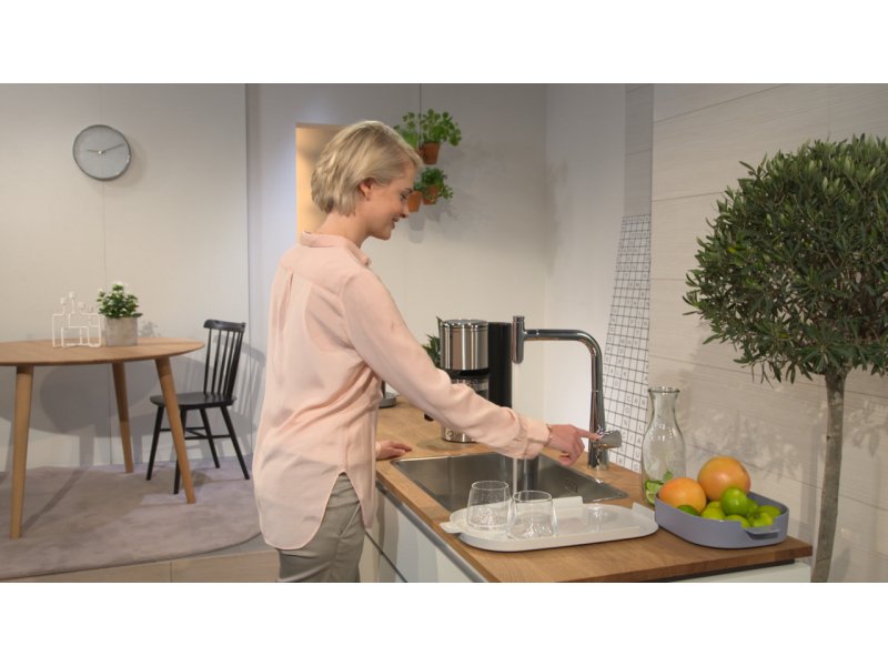 Купить Смеситель Hansgrohe Talis Select S 220 72822800 для кухонной мойки, сталь
