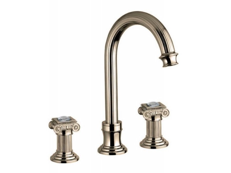 Купить Смеситель Cezares Olimp BLS2-A-02-Sw цвет бронза, ручки квадратные Swarovski