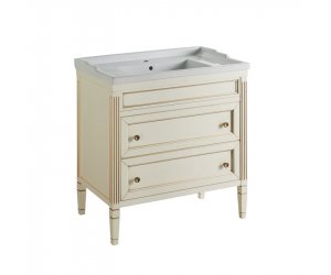 Тумба под раковину Caprigo Albion promo 80 33315, 2 ящика, цвет B-002 bianco antico