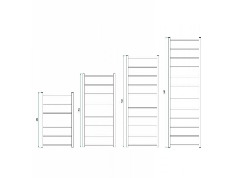 Купить Полотенцесушитель водяной Grota Moda 53 x 150 см, ширина 53 см, высота 150 см, матовый