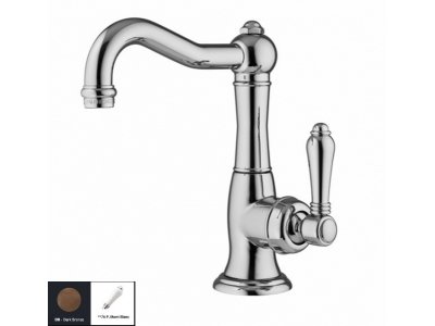Смеситель Nicolazzi Cinguanta 3452DB76C для раковины, цвет темная бронза, ручка P.M. BLANC