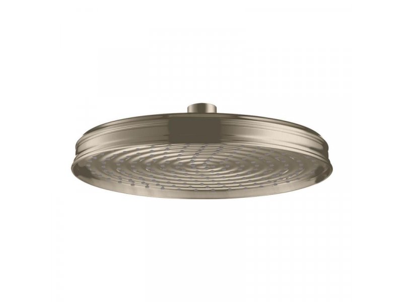 Купить Верхний душ AXOR Carlton 28474820, 24,5x24,5 см,1 режим струи, без держателя, шлифованный никель