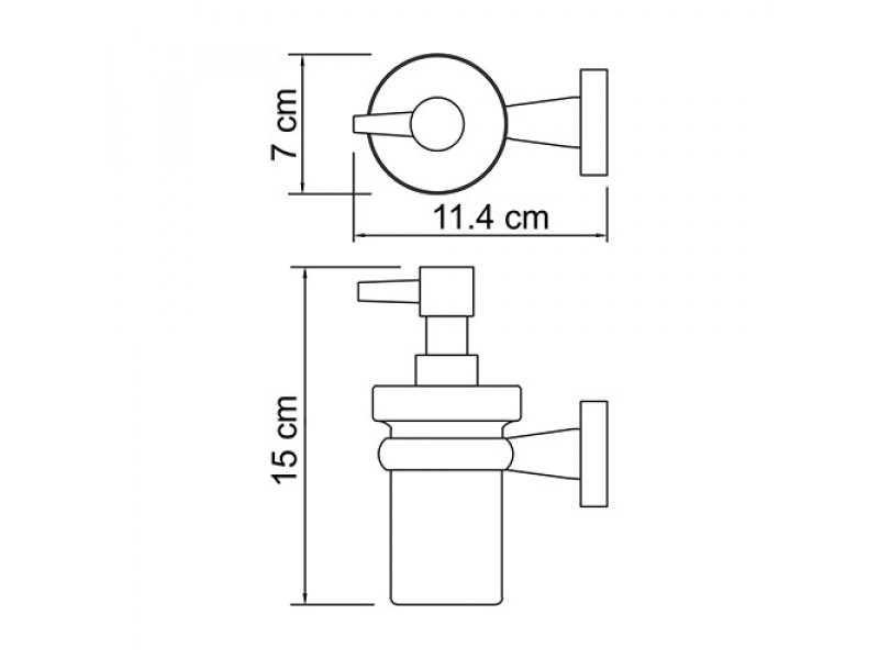 Купить Дозатор с держателем WasserKRAFT 6599