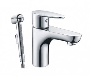 Смеситель WasserKRAFT LEINE 3508 для раковины с гигиеническим душем, хром