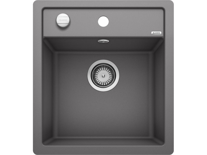 Купить Мойка Blanco Dalago 45 F, 518847, темная скала, с клапаном-автоматом, 46,5 x 51 см