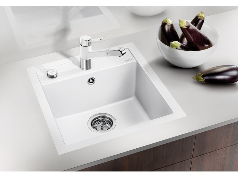 Купить Мойка Blanco Dalago 45 F, 518847, темная скала, с клапаном-автоматом, 46,5 x 51 см
