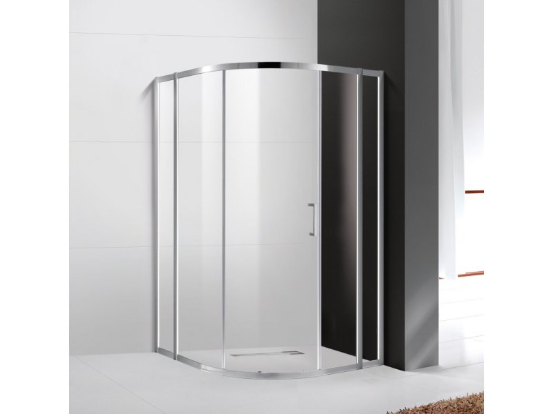 Купить Душевой уголок Cezares Molveno-R-11-100+20-C-Cr-IV, 120 x 120 x 190 см, стекло прозрачное, хром