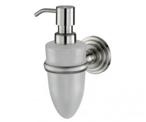 Дозатор стеклянный с держателем WasserKRAFT Ammer 7099