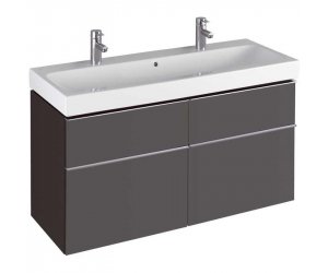 Тумба под раковину Geberit iCon 841421000, 120 см, цвет тёмно-серый матовый