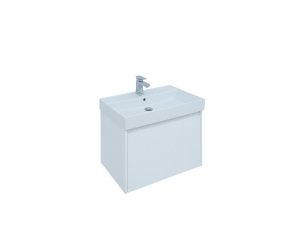 Тумба под раковину Aquanet Nova Lite 75, 1 + 1 ящик в ящике, белый глянец (242275)