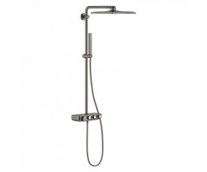 Душевая система с термостатом Grohe Euphoria SmartControl Cube 310 DUO 26508AL0, цвет верхнего душа темный графит матовый