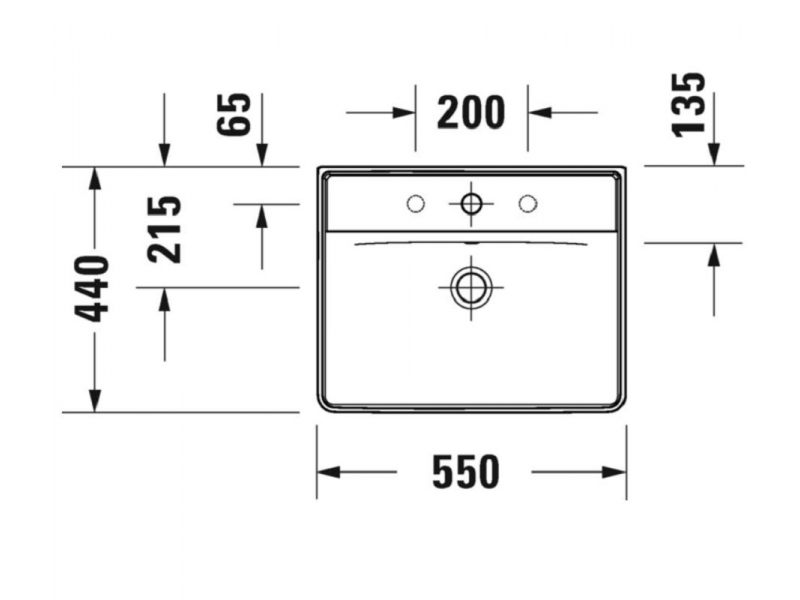 Купить Раковина Duravit D-Neo 55 x 44 см, белая, 2366550000