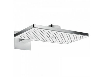 Верхний душ Hansgrohe Rainmaker Select 24003400, 460 x 270 мм, 1 режим струи, с держателем, белый/хром