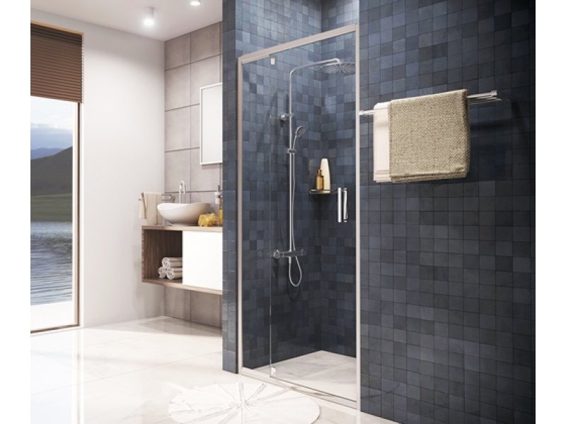Купить Душевая дверь WasserKRAFT 48P12, универсальная, 100 x 200 см