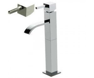Смеситель Bandini Ice Cube 2 7503200005LW для раковины, хром/ручка венге