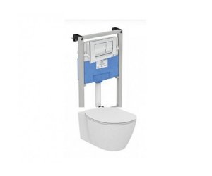 Инсталляция Ideal Standard с унитазом Connect AquaBlade E047901, сиденье микролифт, комплект (E212701)